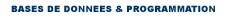 bases de donnes & programmation